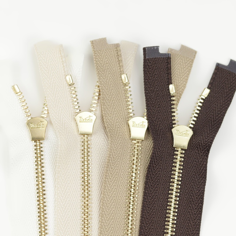 YKK Excella 3号玉米牙 双开口拉链 030 031 573 570 OG 金色齿