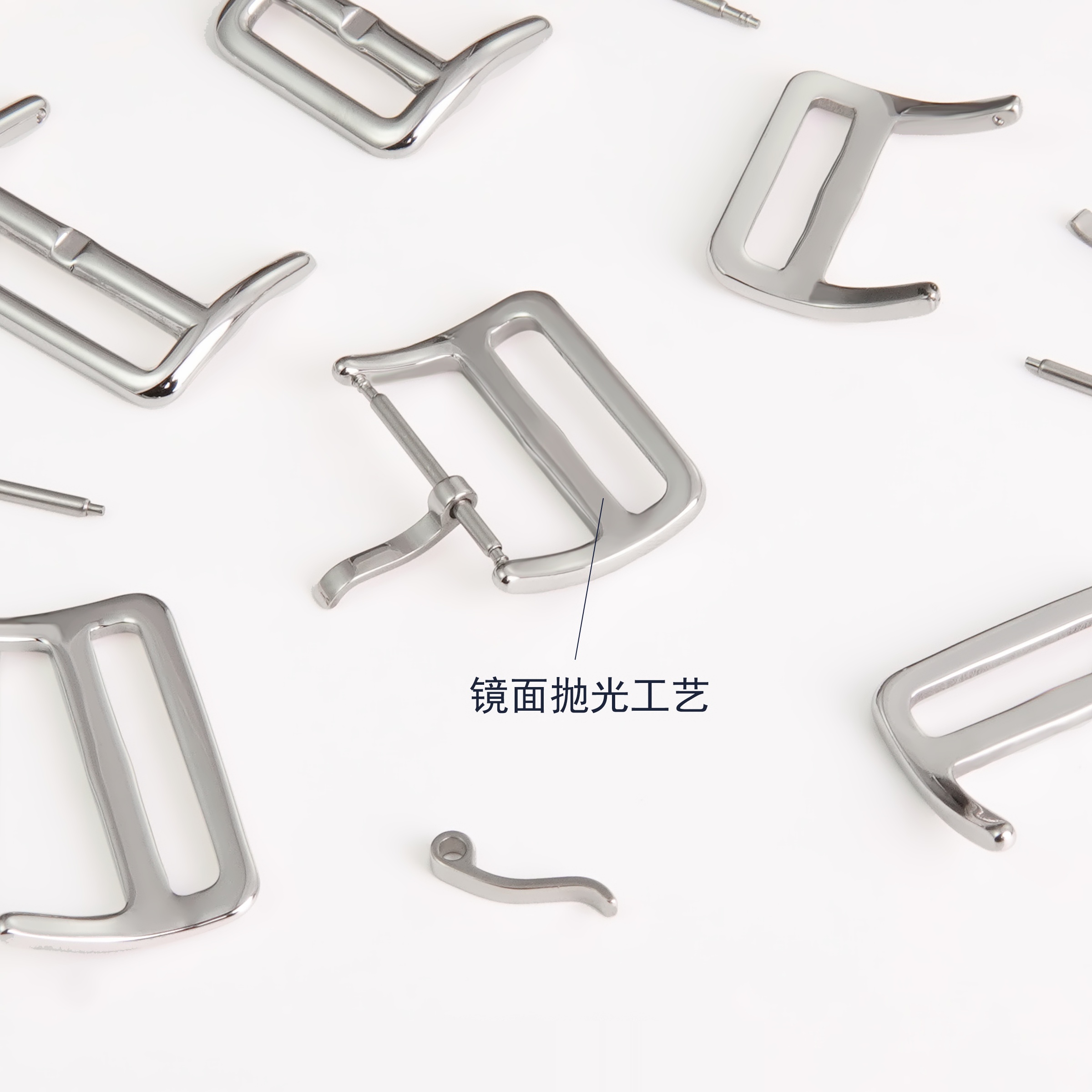 DIY手工皮具五金配件 苹果Apple手表日字扣 表带针扣 皮带调节扣