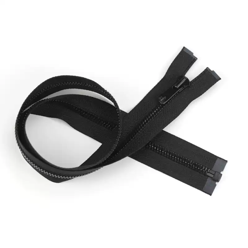 日本YKK Excella 5号单头玉米牙 服装门襟开口拉链 580 X1 亮黑齿