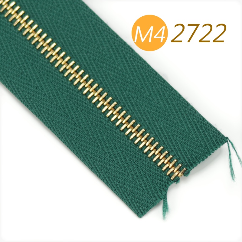 瑞士riri 码装拉链 M4号M4AP 绿色系 金色齿 2722 2723 2818