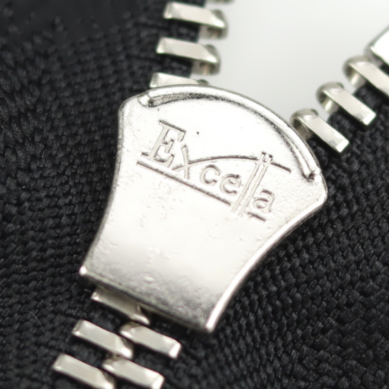 YKK Excella 8号平牙单头闭口拉链 箱包皮具口袋袖口鞋子 银色齿