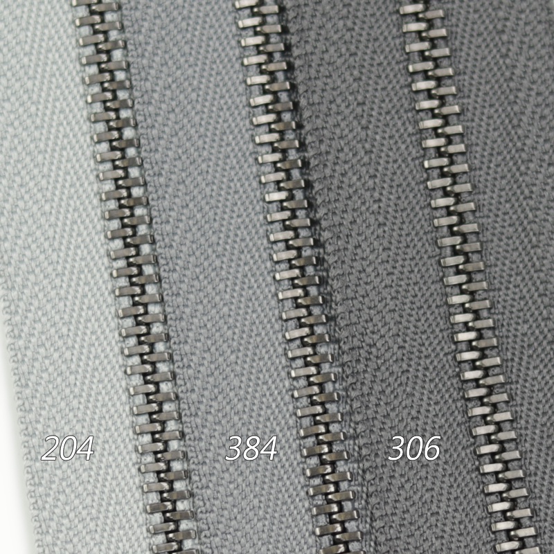 Excella 3号平牙单向金属齿码装拉链 3SGYH3 204 384 306 古银齿