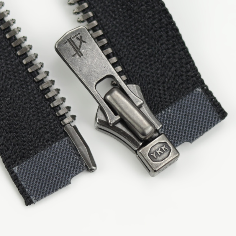 日本YKK Excella 3号玉米牙夹克外套门襟单开口拉链 580 H3古银齿