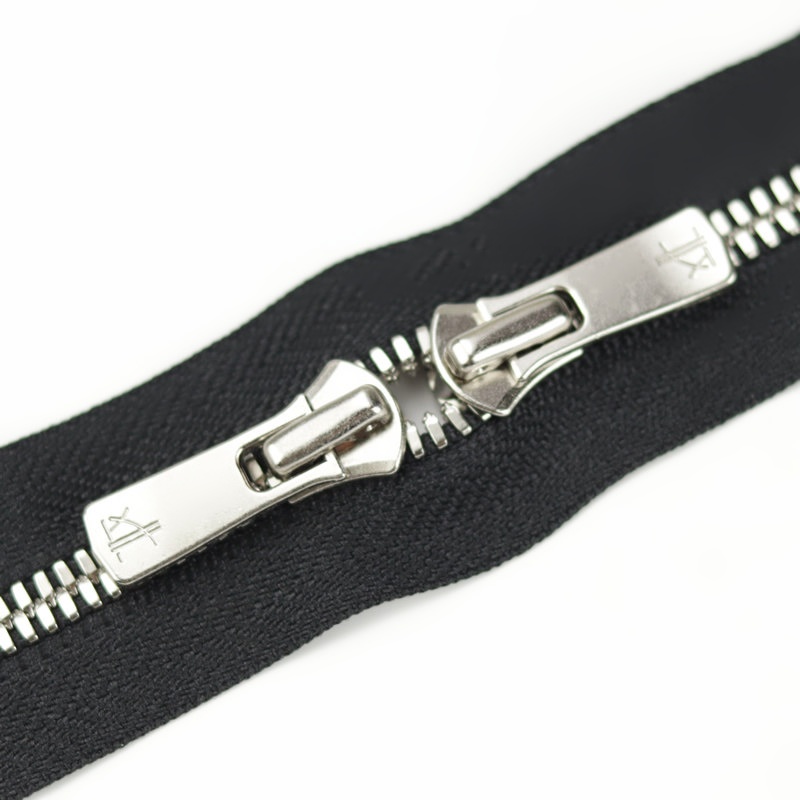 YKK Excella 5号玉米牙双头闭口拉链 箱包皮具 银色齿 100色可选