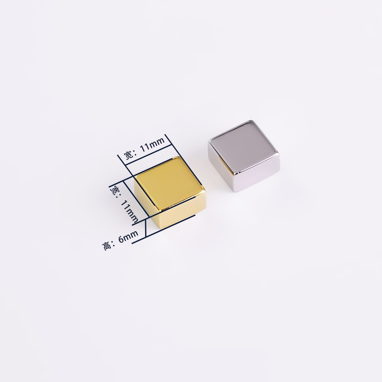 DIY手工皮具五金配件 正方形脚钉 底座钉 方形原创复古脚钉