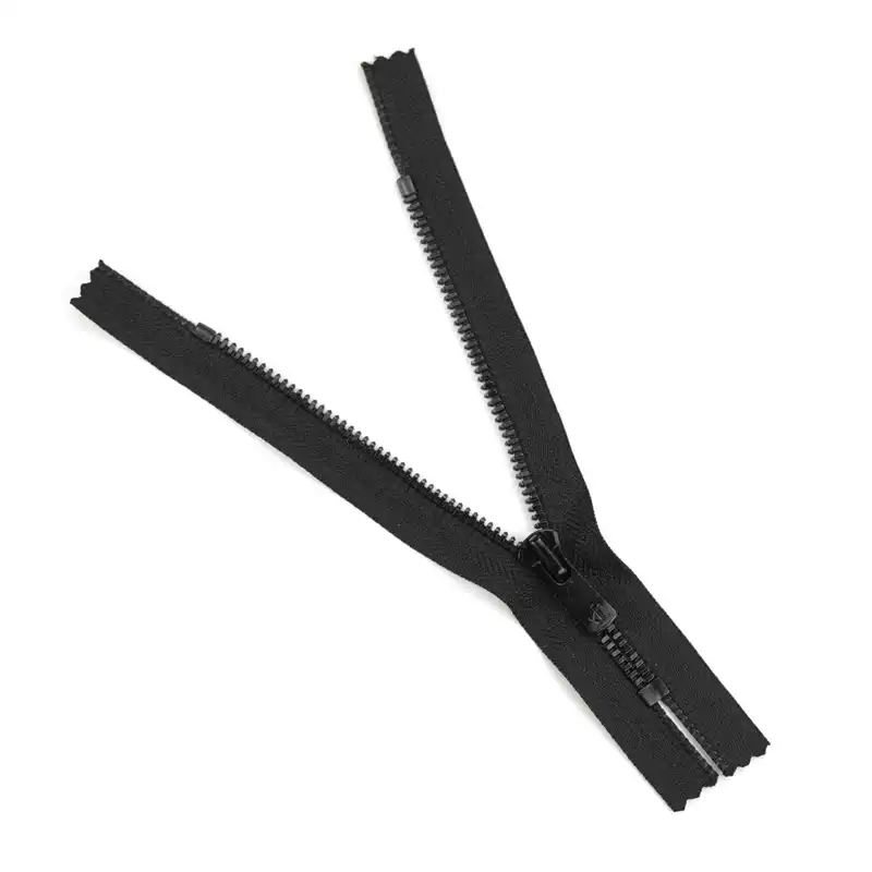 YKK Excella 5号 亮黑齿玉米牙单头闭口拉链箱包皮具口袋袖口领口