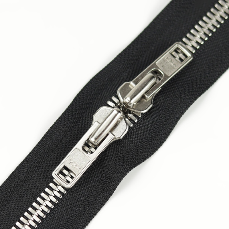 YKK Excella 8号玉米牙双头闭口拉链 箱包皮具 银色齿 20色可选