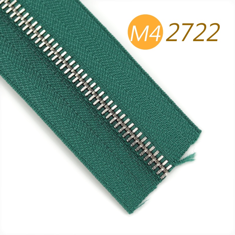 瑞士riri 拉链 M4号M4NL 绿色系 亮银齿 2742 2722 2745 2723