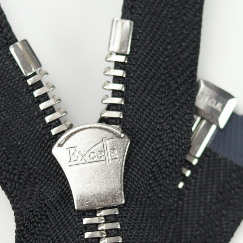 YKK Excella 8号平牙皮衣风衣夹克外套羽绒服拉链 #580 PC 银色齿